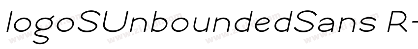 logoSUnboundedSans R字体转换